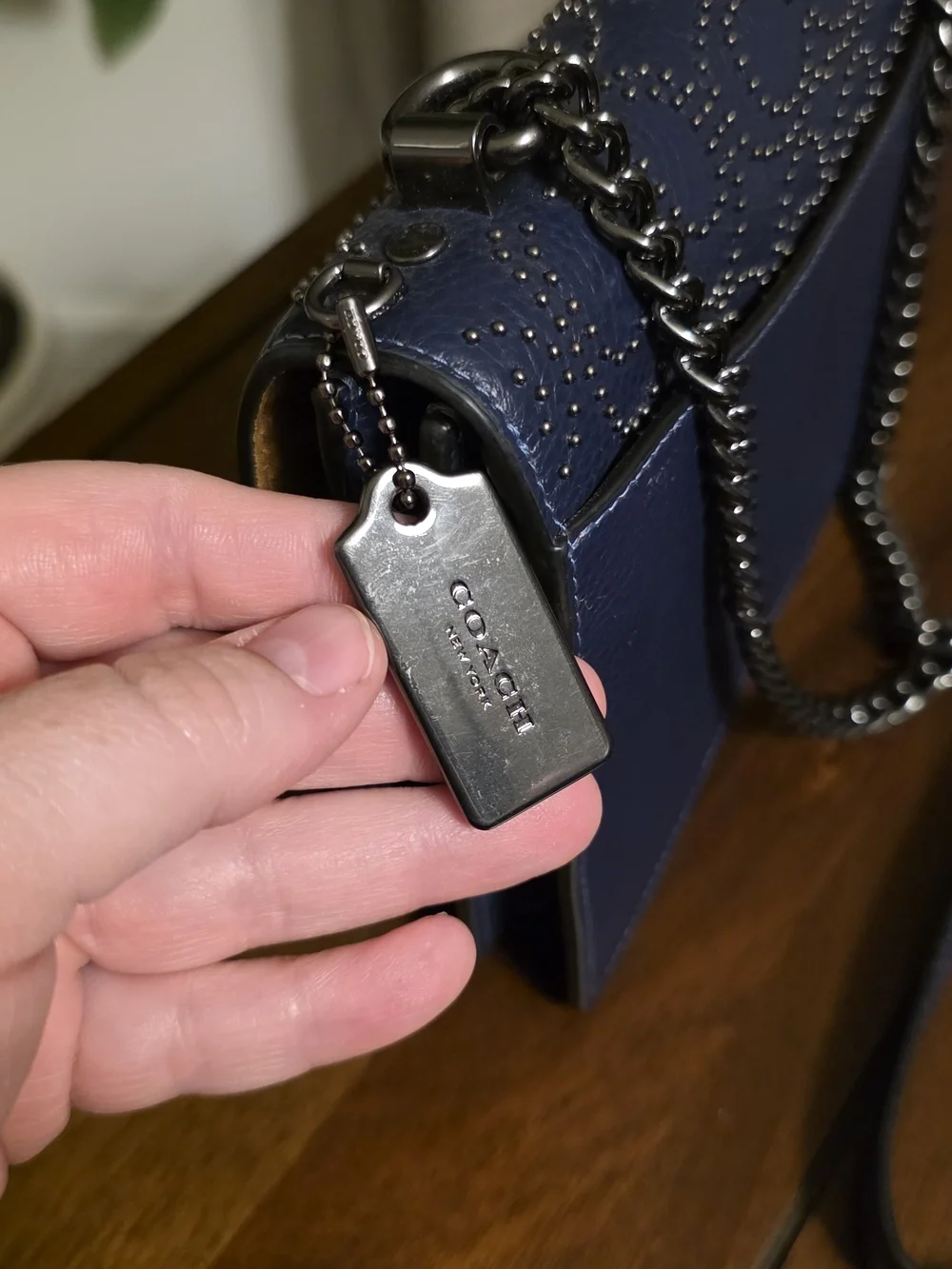 Coach Klare Navy Stud Crossbody or Shoulder Bag